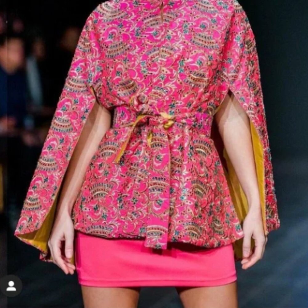 Designer Runway Embellished Cape  (One Size)